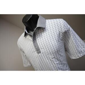 Graham Luxe Golf Polo Wicking Athletic Short Sleeve Shirt Mens Size Medium